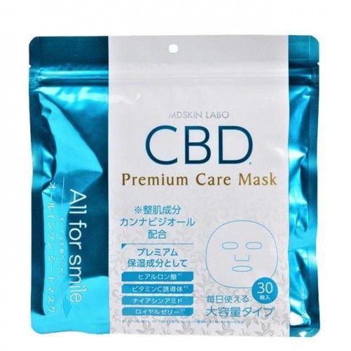 SHIN FACTORY MDSKIN LABO CBD Premium Маска тканевая увлажняющая с каннабидолом, гиалуроновой кислотой, маточным молочком и растительным экстрактами