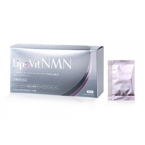 Benebio Co Lipovit Липосомальный NMN β-типа для продления молодости и повышения энергии на клеточном уровне, 30 стиков