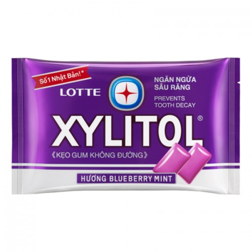 Жевательная резинка Xylitol Blueberry Mint, голубика и мята, 11,6 г