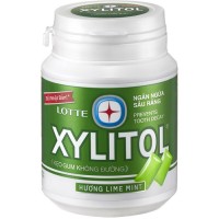 Жевательная резинка Xylitol Lime Mint лайм и мята, банка, 58 г