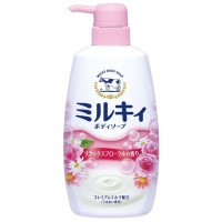 Жидкое мыло для тела COW с цветочным ароматом Milky Body Soap 550 мл