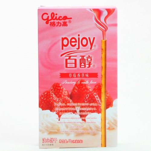 Палочки Pocky со вкусом клубники и сливок, 48 г