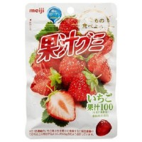 Мармелад жевательный "Meiji" клубника с коллагеном 51г