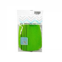 SC Мочалка -Варежка для тела из вискозы с подкладом на резинке "Viscose Glove Bath Towel" жесткая массажная, размер 12х17 см