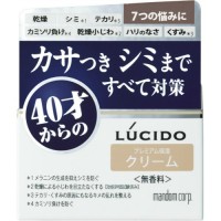 Крем Mandom "Lucido Q10 Ageing Care Cream" для комплексной профилактики проблем кожи лица (для мужчин после 40 лет) без запаха, красителей и консервантов 50 г