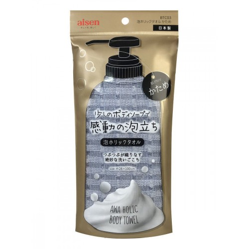 Массажная мочалка Aisen Foam Holic средней жесткости, 28х100 см Массажная мочалка Aisen Foam Holic средней жесткости, 28х100 см