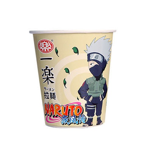 Лапша Наруто сублимированная со вкусом курицы с грибами NARUTO,  стакан 61 г