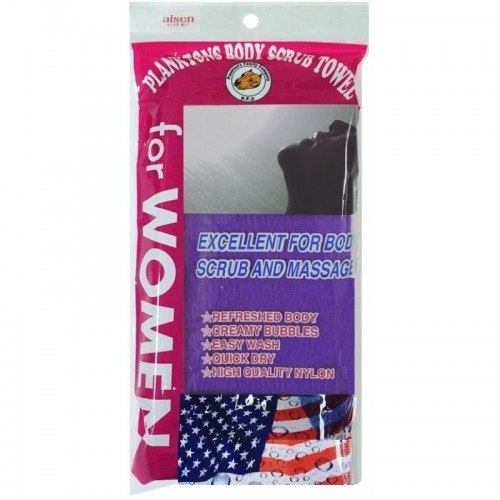 Массажная мочалка AISEN FOR WOMEN фиолетовая сверхжесткая