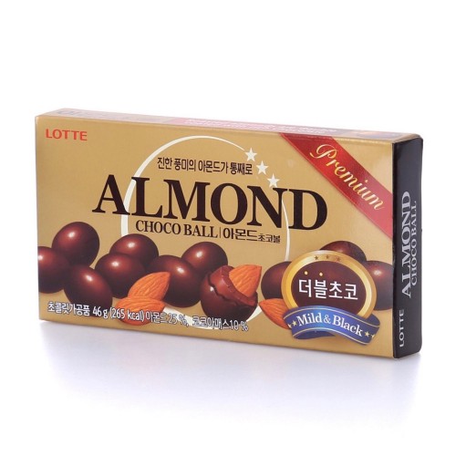 LOTTE Миндаль в молочном шоколаде ALMOND CHOKO BALL, 86 г