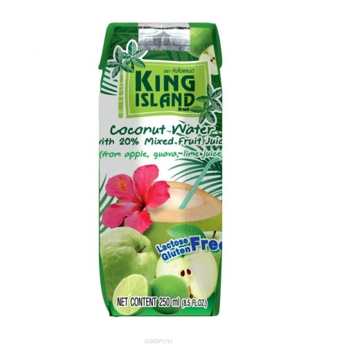 Кокосовая вода King Island с фруктовым соком, 250 мл