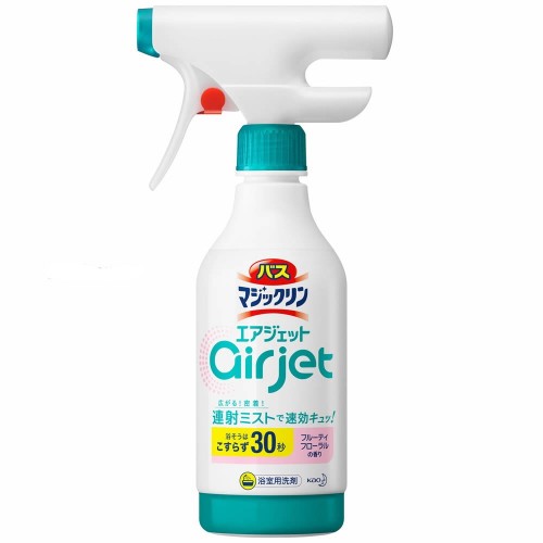 KAO Чистящая спрей-пенка экспресс-действия для ванной комнаты, с функцией длительного распыления, фруктово-цветочный аромат, 430 мл