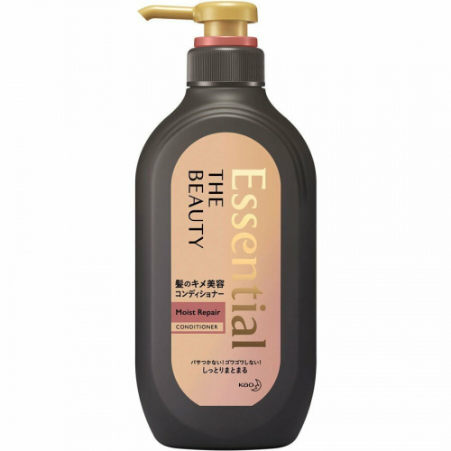KAO Кондиционер 'Essential The Beauty' для повреждённых волос разглаживающий кутикулу 'Увлажнение и восстановление' 500 мл