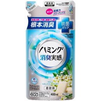 KAO Кондиционер-ополаскиватель для белья, с антибактериальным эффектом, с нежным ароматом цветочного мыла, мягкая упаковка, 400 мл