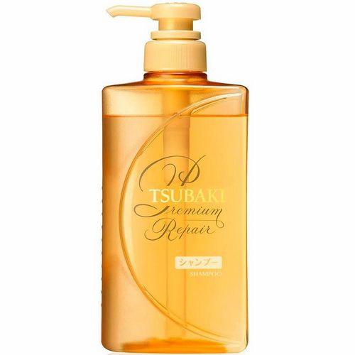 SHISEIDO 'TSUBAKI PREMIUM REPAIR' Шампунь для поврежденных волос с маслом камелии 490 мл
