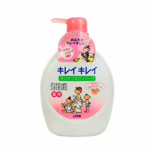 LION Гель для душа Kirei Kirei аромат персика флакон-дозатор 580 мл