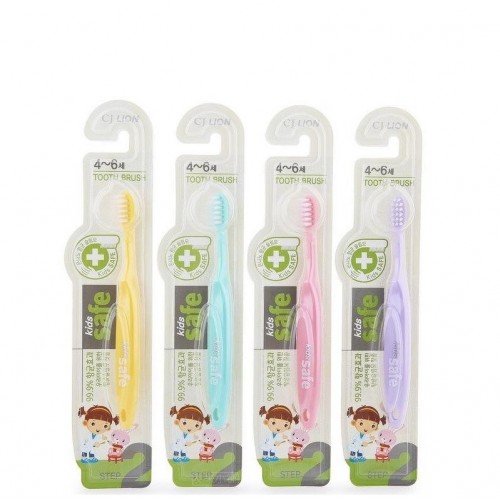 Зубная щетка детская CJ LION с нано-серебряным покрытием, 4-6 лет