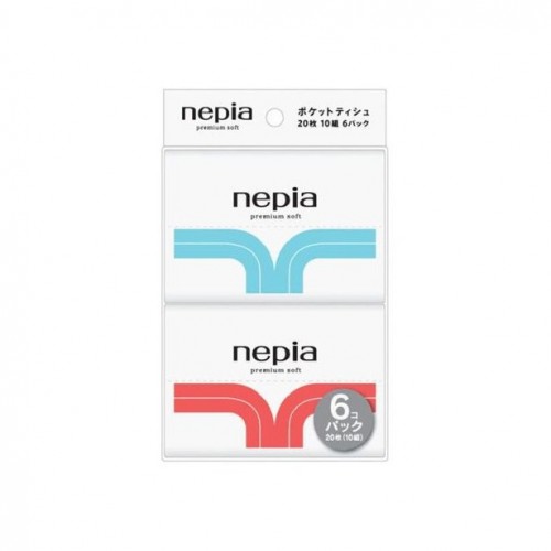 Бумажные носовые платки NEPIA Premium Soft (6 упаковок*10 шт)