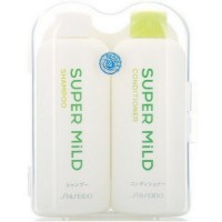 SHISEIDO "Super MiLD" Дорожный мини-набор (мягкий шампунь и кондиционер с ароматом трав), 50мл х 2 шт