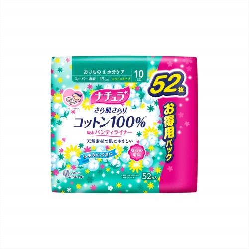 Супер-впитывающие ежедневные гигиенические прокладки DAIO Elle AIR Mini+ 17 см, 52 шт