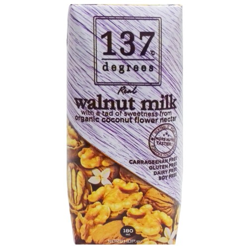 Молоко из грецкого ореха 137 Degrees, 180 мл