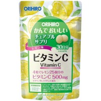 Orihiro Витамин C со вкусом лимона 120 таблеток