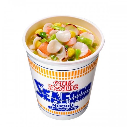 Лапша быстрого приготовления со вкусом морепродуктов Nissin, стакан Лапша быстрого приготовления со вкусом морепродуктов Nissin, стакан