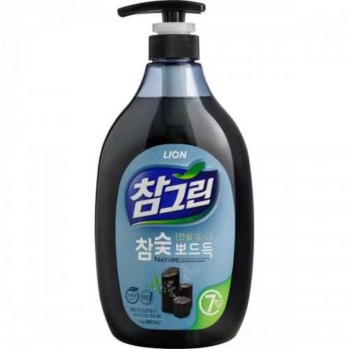 Charmgreen Charcoal Средство для мытья посуды, овощей и фруктов с древесным углем, 1000 мл