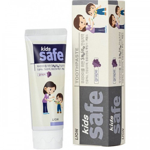 Зубная паста детская CJ LION Kids safe Виноград 90 гр