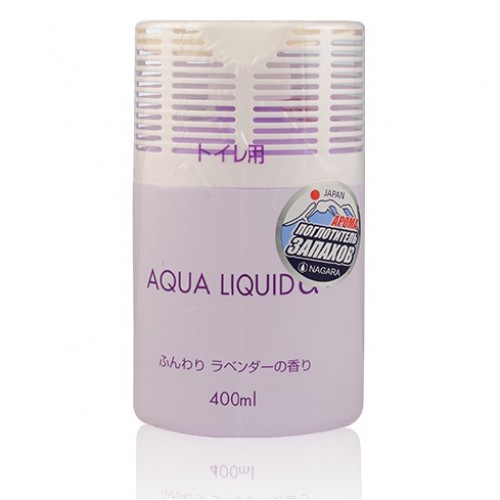 NAGARA Aqua liquid Арома-поглотитель запахов для туалета Лаванда, 400 мл
