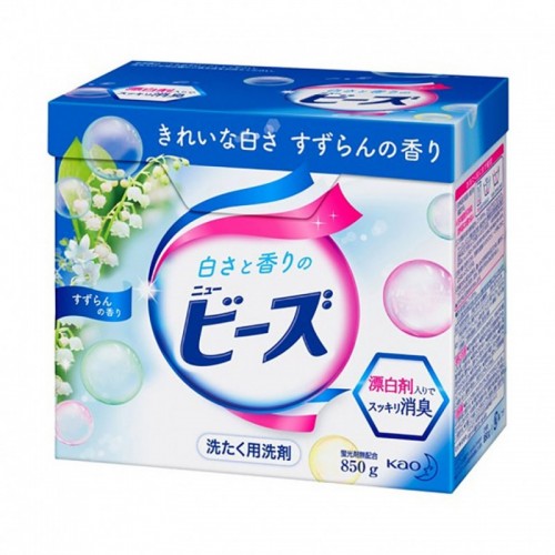 Стиральный порошок KAO New Beads с ароматом ландыша, 800 гр