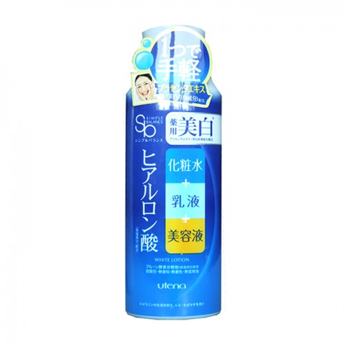 UTENA Simple Balance Увлажняющий лосьон для лица три в одном с гиалуроновой кислотой с эффектом выравнивания цвета кожи, 220 мл