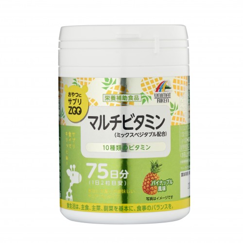 Unimat Riken ZOO Жевательные мультивитамины со вкусом ананаса