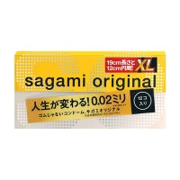 Полиуретановые презервативы Sagami Original 002 увеличенного размера XL — 12 шт.