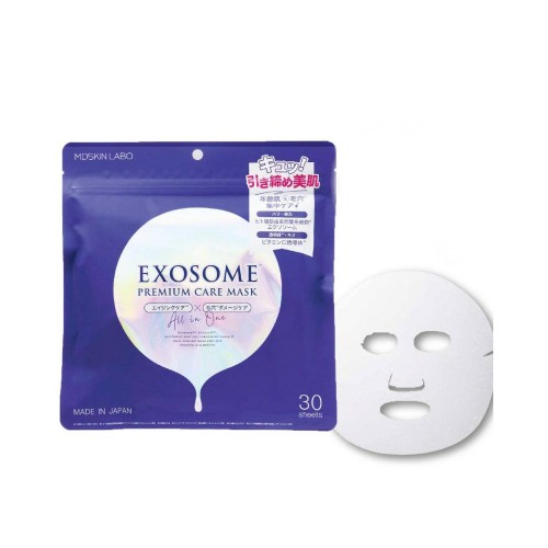 Маска для лица MDSKIN LABO Exosome Premium Care Mask с экзосомами, стволовыми клетками, витамином С, астаксантином, церамидом, гиалуроновой кислотой, коллагеном и 11 растительными экстрактами (30 шт.) Маска для лица MDSKIN LABO Exosome Premium Care Mask с экзосомами, стволовыми клетками, витамином С, астаксантином, церамидом, гиалуроновой кислотой, коллагеном и 11 растительными экстрактами (30 шт.)