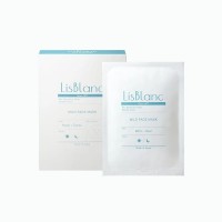 Маска для лица для чувствительной и проблемной кожи AXXZIA LisBlanc Mild Face Mask с 2 видами коллагена и гиалуроновой кислоты, 7 шт.