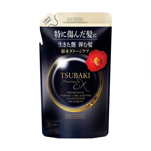 Shiseido Tsubaki Premium EX Damage Кондиционер для волос интенсивно восстанавливающий с  маслом камелии (сменная упаковка, 300 мл)