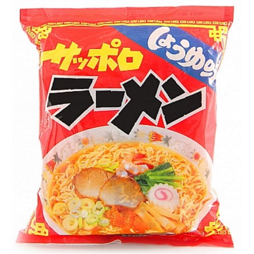 Лапша SUNAOSHI Саппоро-рамен с соевым соусом, 5 порций по 82 г
