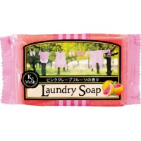 Хозяйственное мыло Kaneyo Laundry Soap с ароматом розового грейпфрута, 135 г