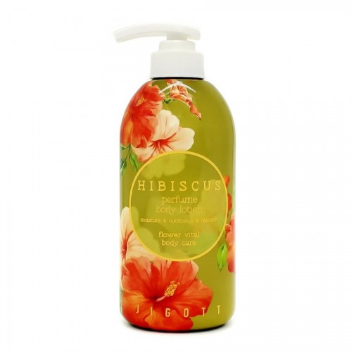 Парфюмированный лосьон для тела Гибискус Jigott Hibiscus Perfume Body Lotion, 500 мл