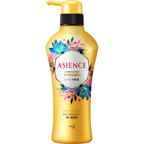 Кондиционер для волос с медом и протеином жемчуга KAO Asience, цветочный аромат, 450 мл