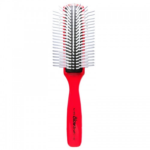 BLOW BRUSH C-130 Профессиональная щетка для укладки волос C-130, цвет ручки красный BLOW BRUSH C-130 Профессиональная щетка для укладки волос C-130, цвет ручки красный