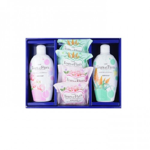 CLOVER FLORA SET Набор 'Флора': мыло туалетное косм. 'Алоэ' 70g*2 шт, 'Роза'70g*2 шт, Жидкое мыло 'Роза', 250мл, 'Алоэ', 250мл