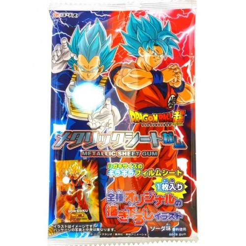 Coris, Жевательная резинка (аниме Dragon Ball 'Металлический Щит') вкус содовой + карточка героя, 15.4г