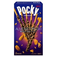 Glico, ПОККИ POCKY кусочки МИНДАЛЯ в молочном шоколаде, 25г