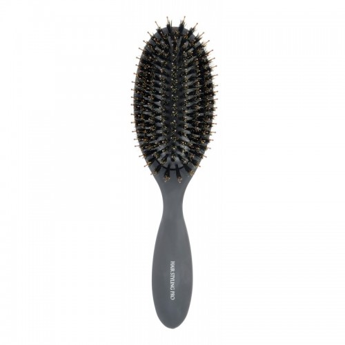 HAIRSTYLING PRO Mix Cushion Brush Профессиональная щетка для волос с натуральной щетиной HAIRSTYLING PRO Mix Cushion Brush Профессиональная щетка для волос с натуральной щетиной