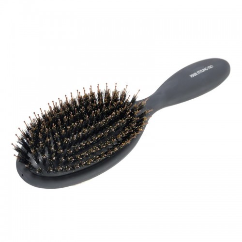 HAIRSTYLING PRO Mix Cushion Brush Профессиональная щетка для волос с натуральной щетиной HAIRSTYLING PRO Mix Cushion Brush Профессиональная щетка для волос с натуральной щетиной