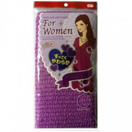 Массажная мочалка OHE For women мягкая, лиловая