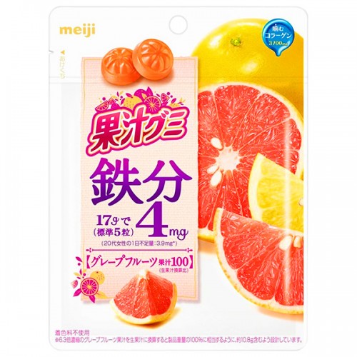 Мармелад Meiji жевательный Грейпфрут с железом