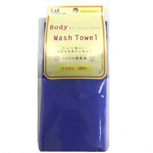 Мочалка для тела KAI с плотным плетением, жесткая