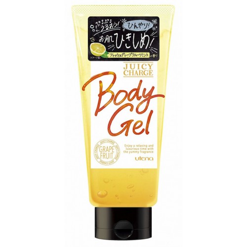 Охлаждающий гель для тела Utena Juicy charge, свежий аромат грейпфрута и мяты, 170 г